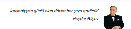 İqtisadiyyatı güclü olan dövlət hər şeyə qadirdir! — Heydər Əliyev